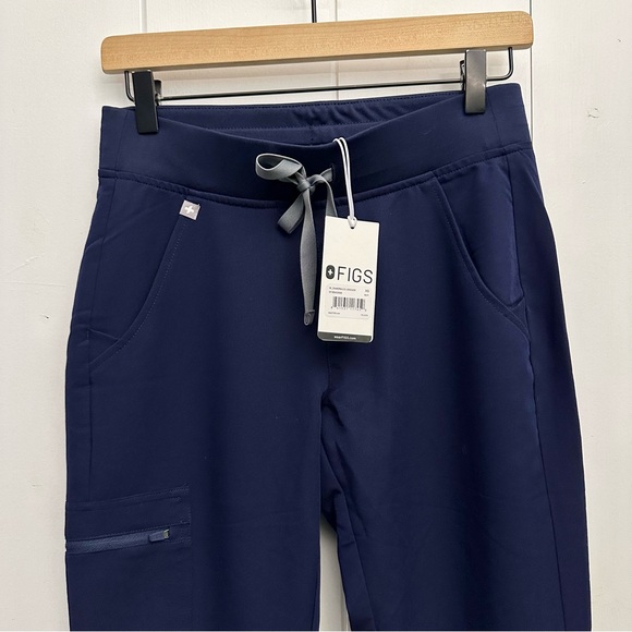 XS Regular Figs Zamora 2.0 Navy Blue Scrub Pants - Picture 3 of 5